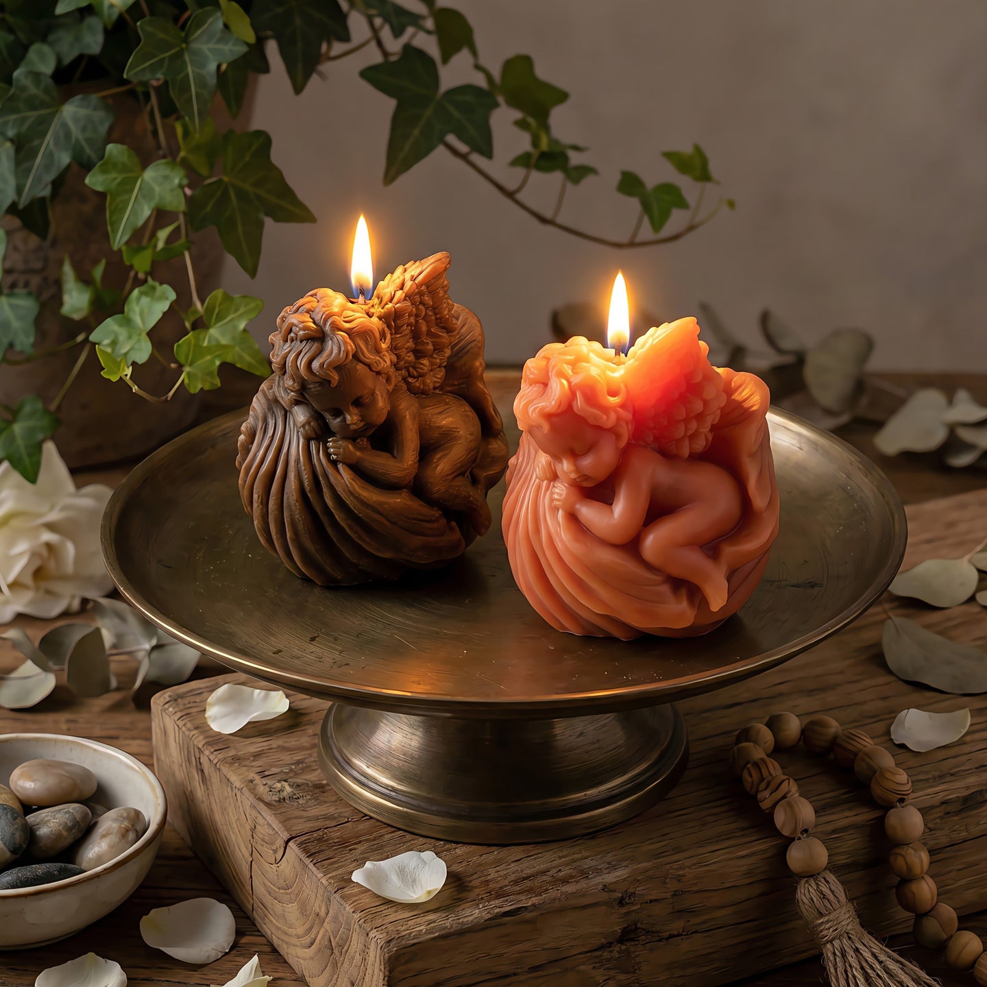 Sleeping Angel Beeswax Candle Accord 3