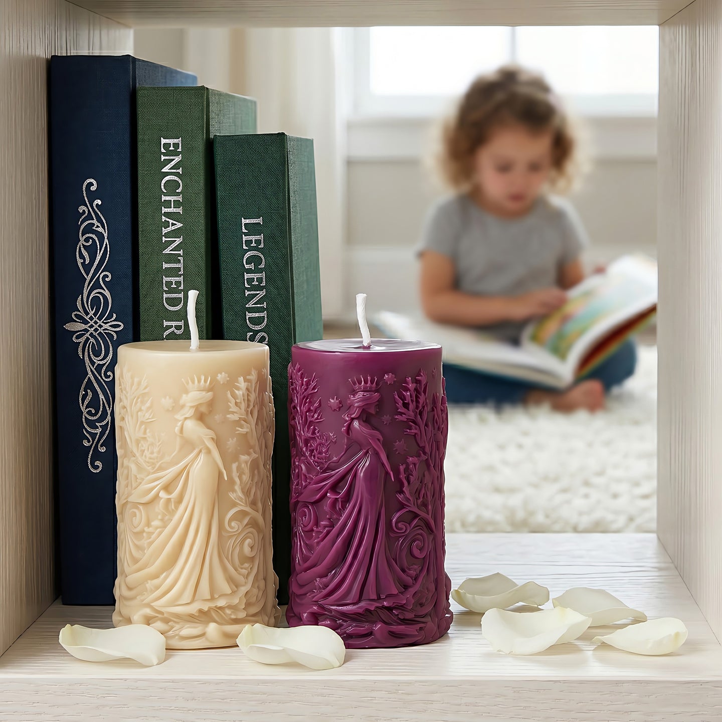 Snow Queen | 100% Pure Beeswax Candle | Natural Honey Aroma