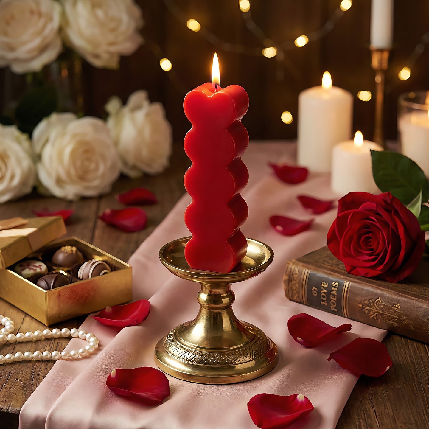 Stacked Hearts Scented Candle Accord 1