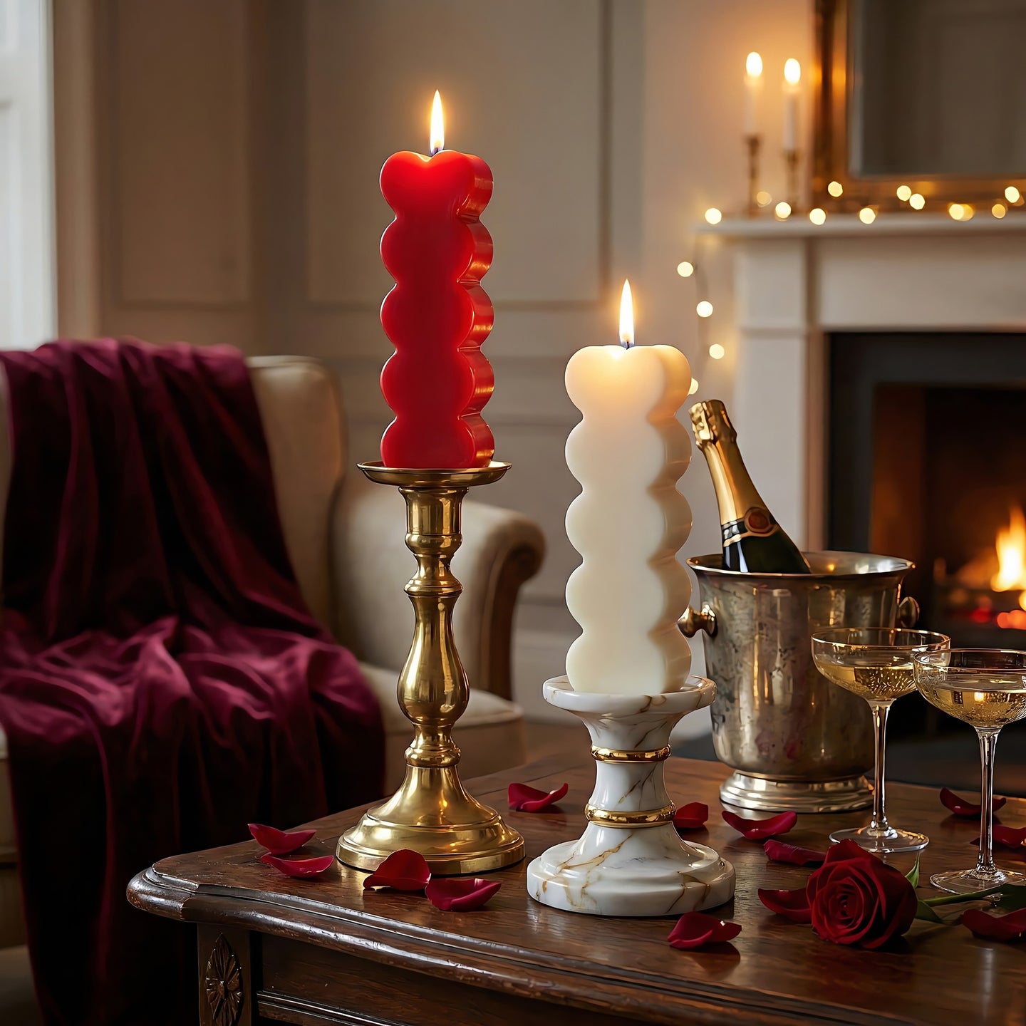 Stacked Hearts Scented Candle Accord 2