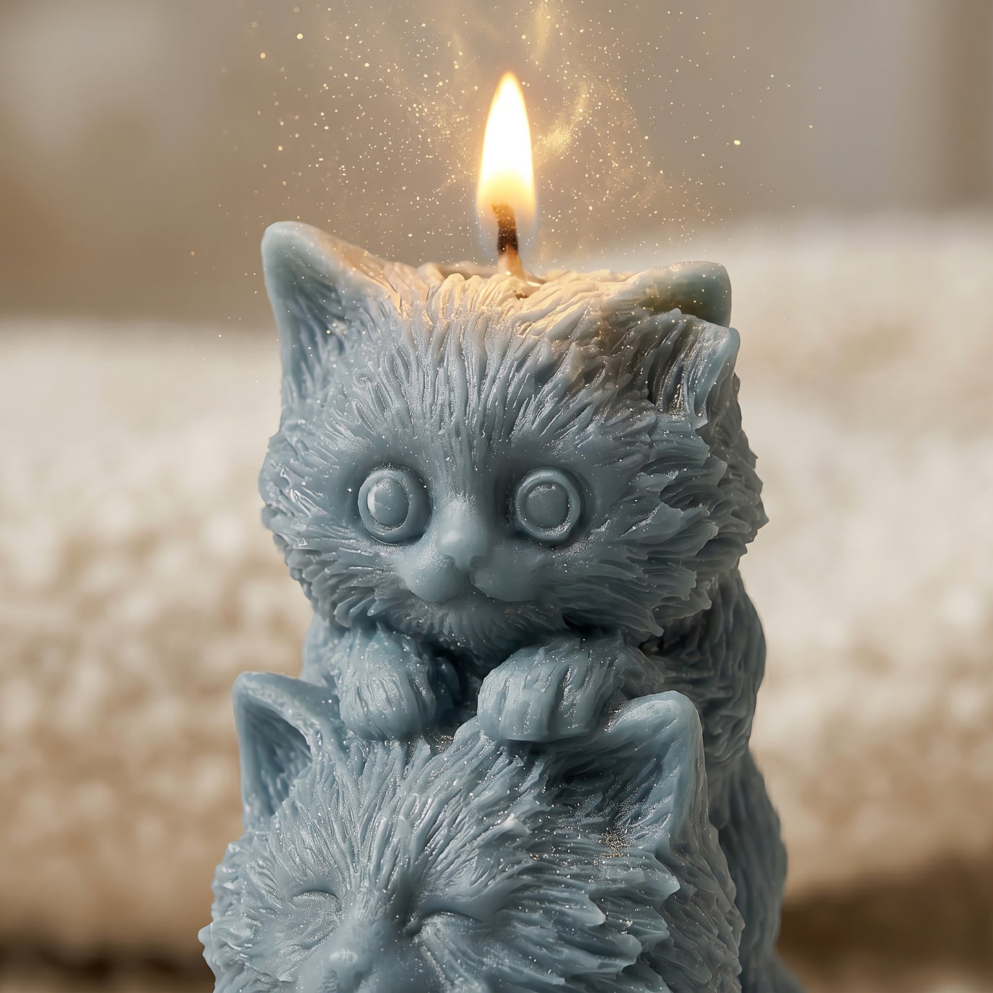 Stacked Kittens | Scented Candle | Signature Coconut Blend (Soy-Free)