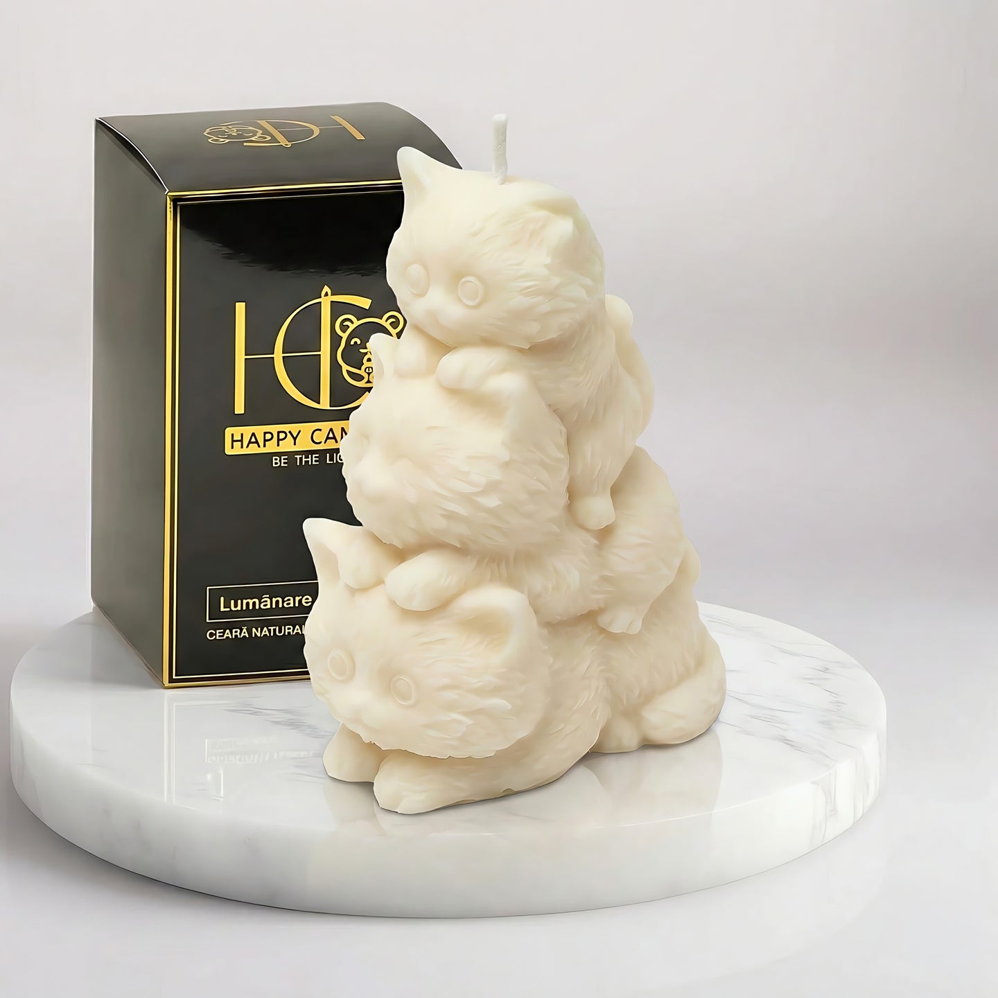 Stacked Kittens | Scented Candle | Signature Coconut Blend (Soy-Free)