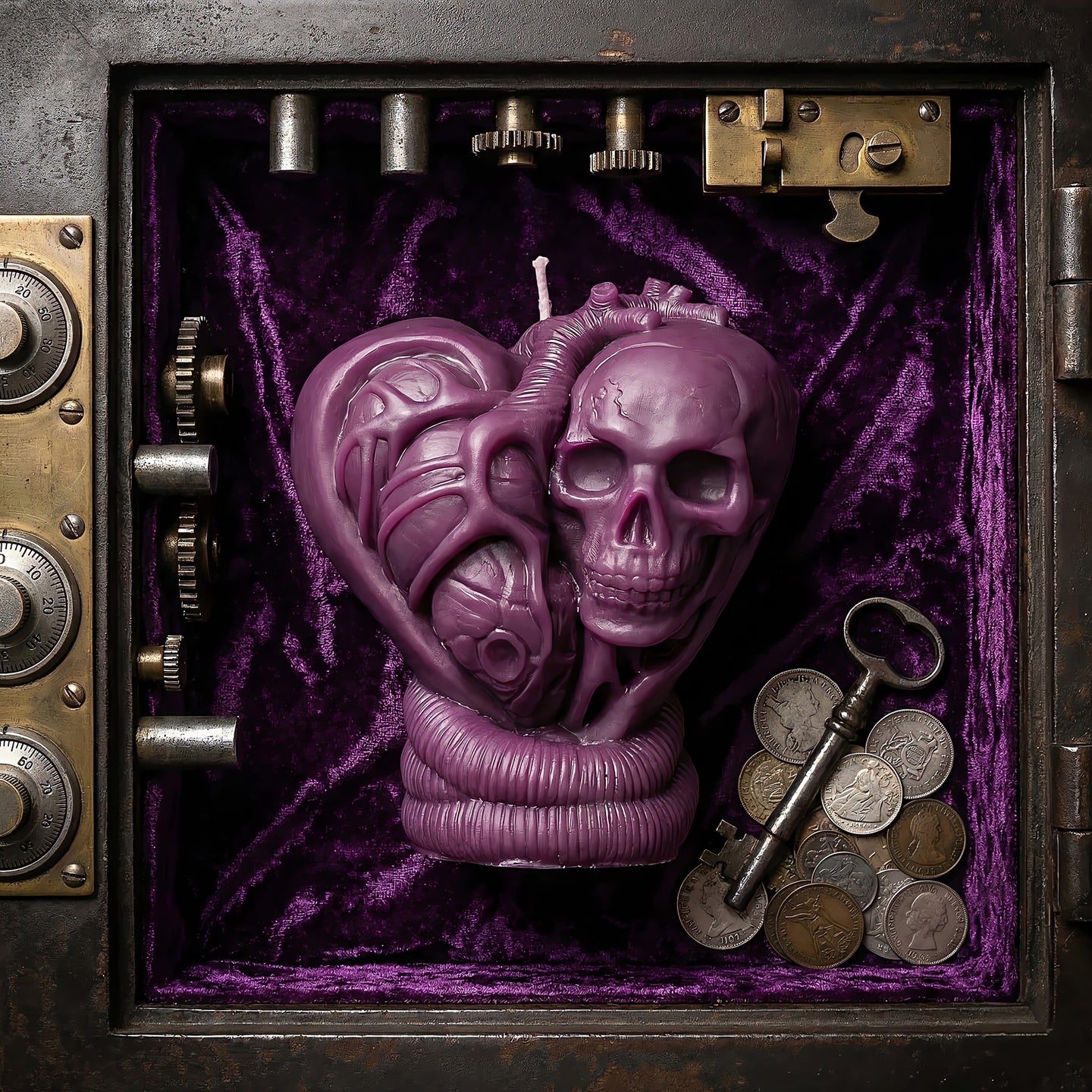 Steampunk Hearts Beeswax Candle Accord 4