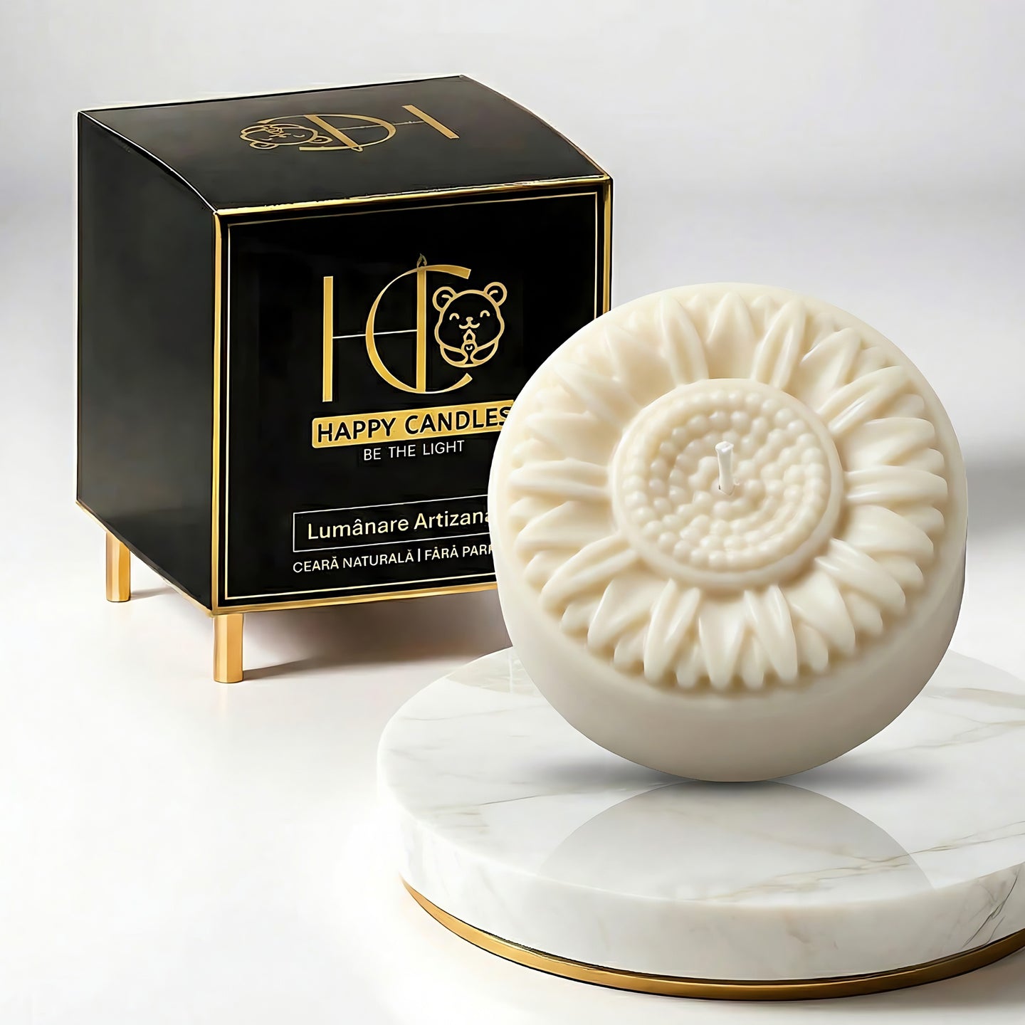 Sunflower Scented Candle White Cover Image