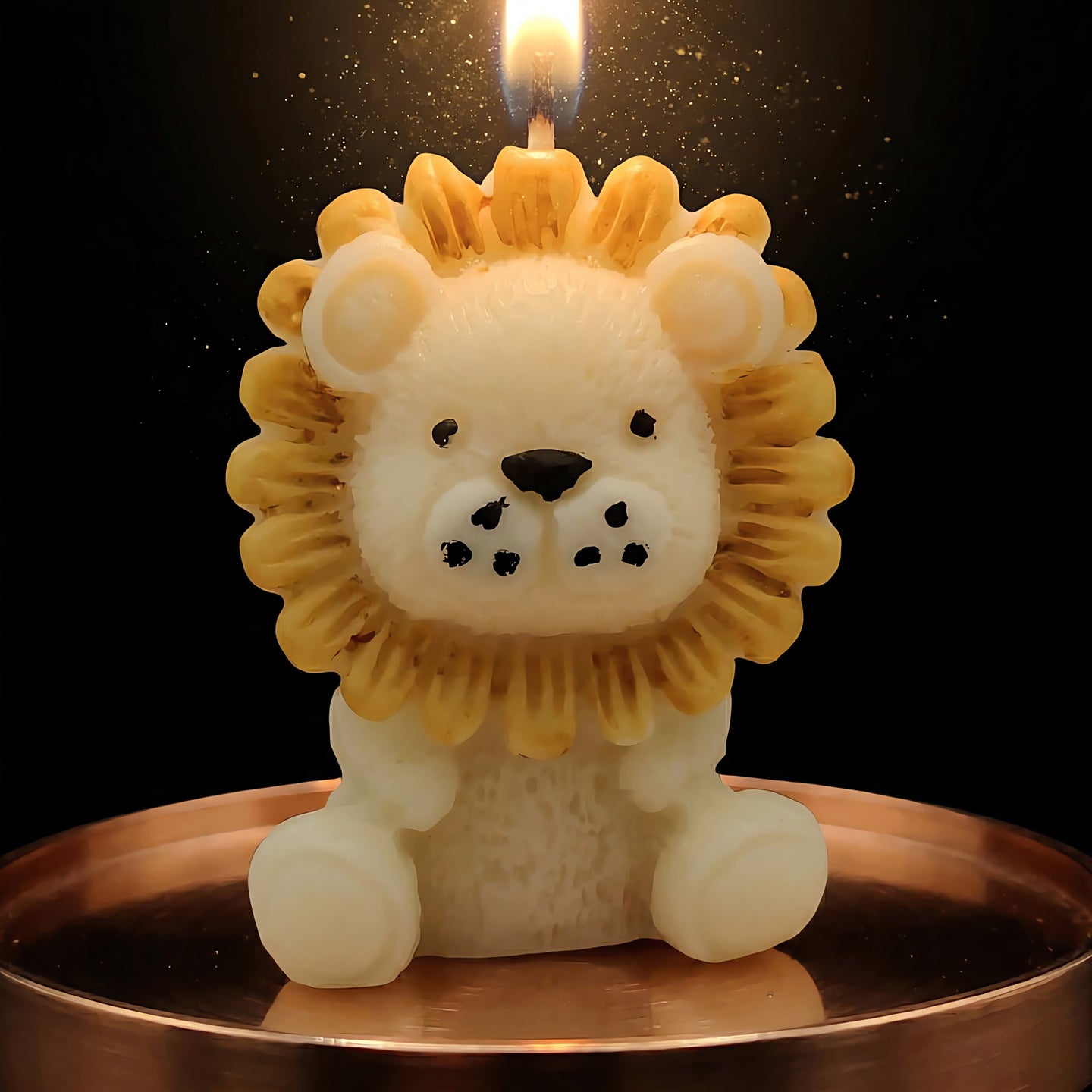 Sweet Roar | Hand-painted Scented Candle | Signature Coconut Blend (Soy-Free)