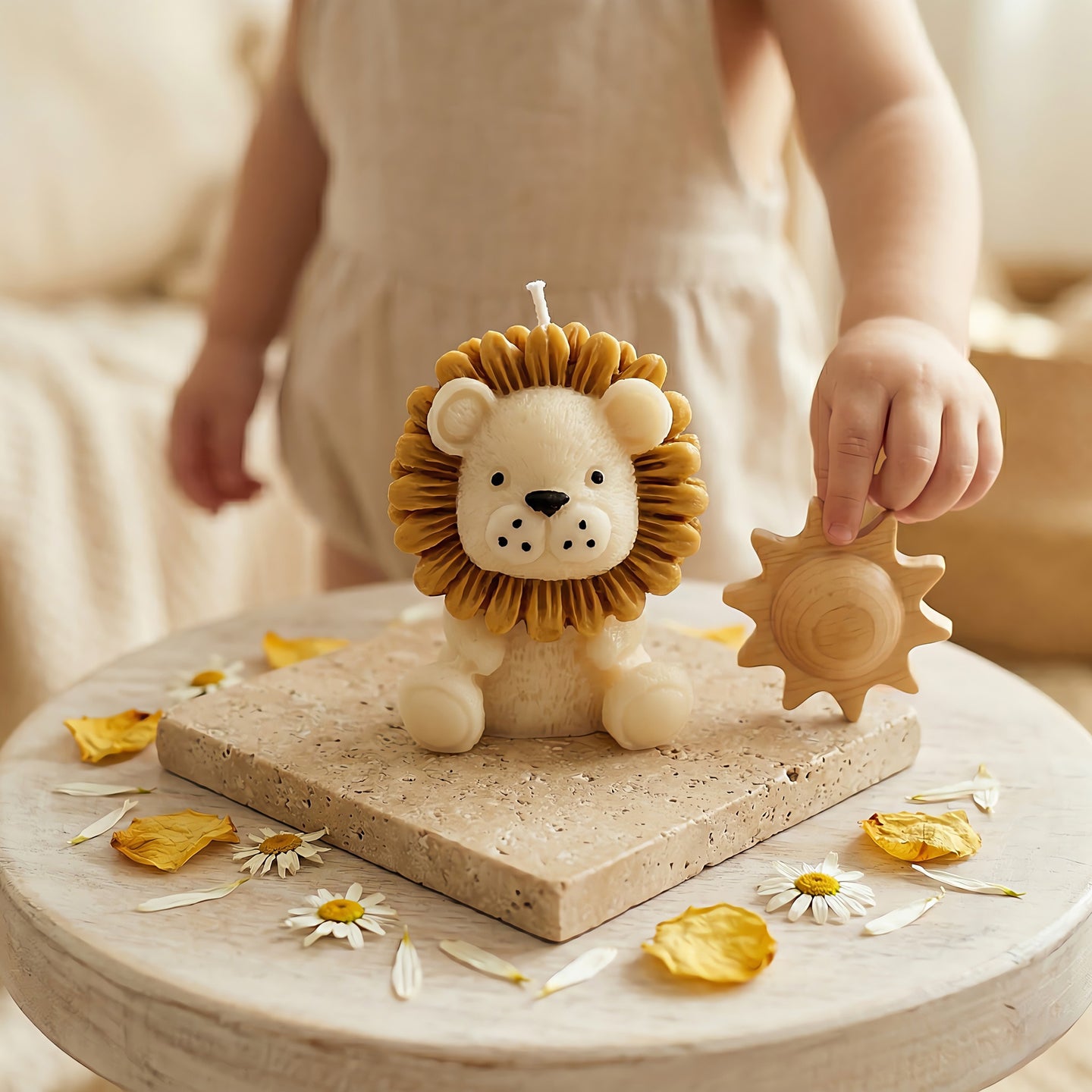 Sweet Roar | Hand-painted Scented Candle | Signature Coconut Blend (Soy-Free)