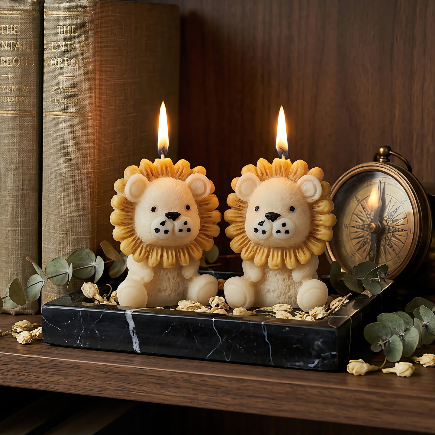 Sweet Roar | Hand-painted Scented Candle | Signature Coconut Blend (Soy-Free)