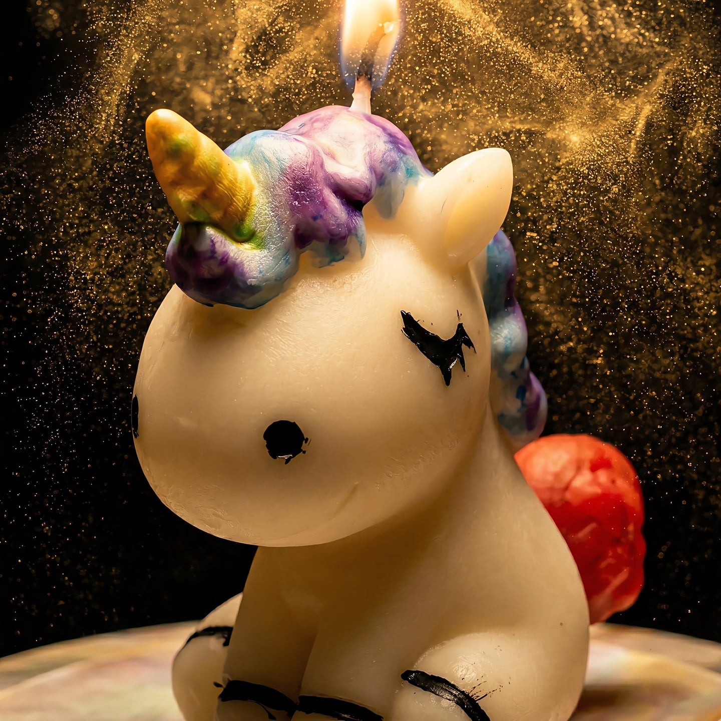 Unicorn | Hand-painted Scented Candle | Signature Coconut Blend (Soy-Free)