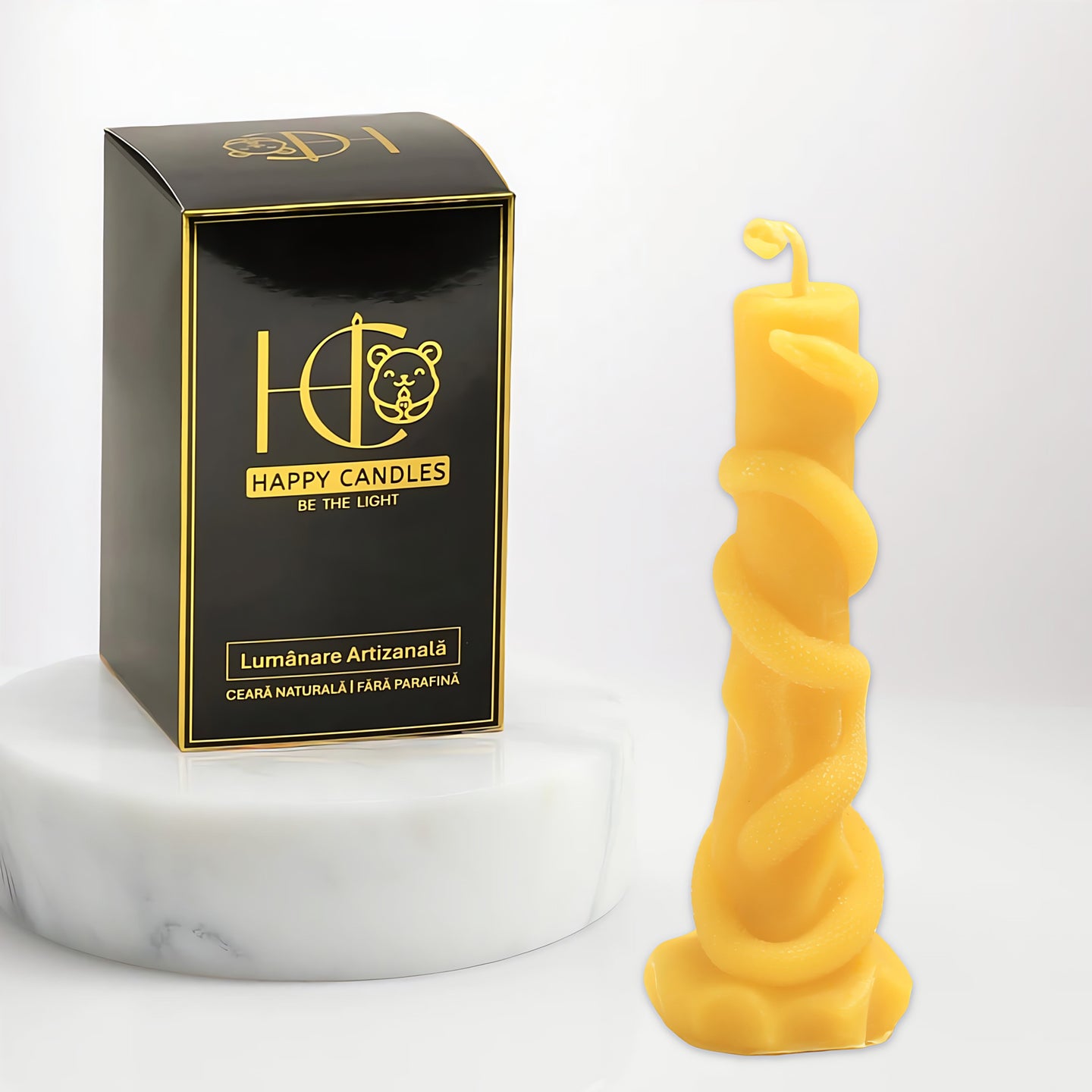 Vipers Whisper Beeswax Candle Yellow Cover Image