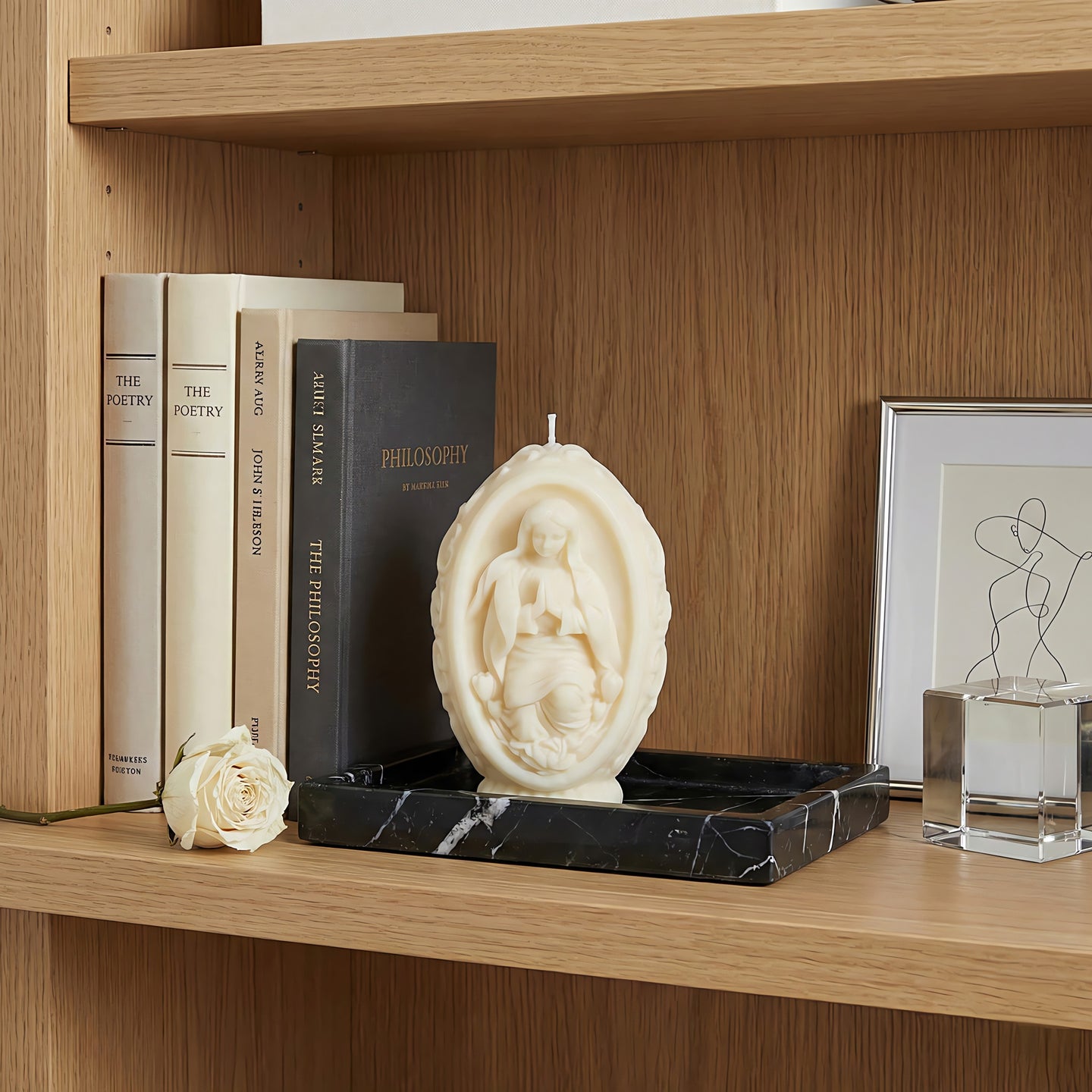 Virgin Marys Prayer Beeswax Candle Accord 2