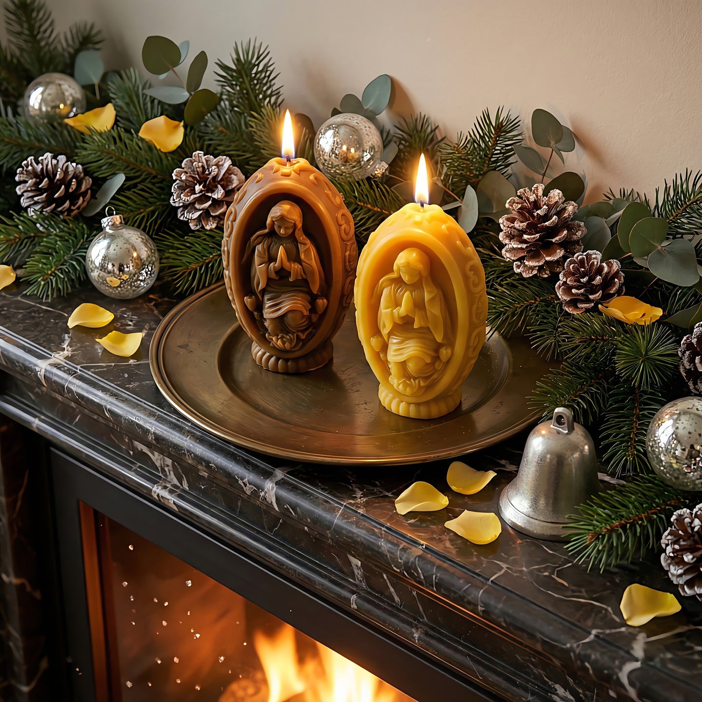 Virgin Marys Prayer Beeswax Candle Accord 3