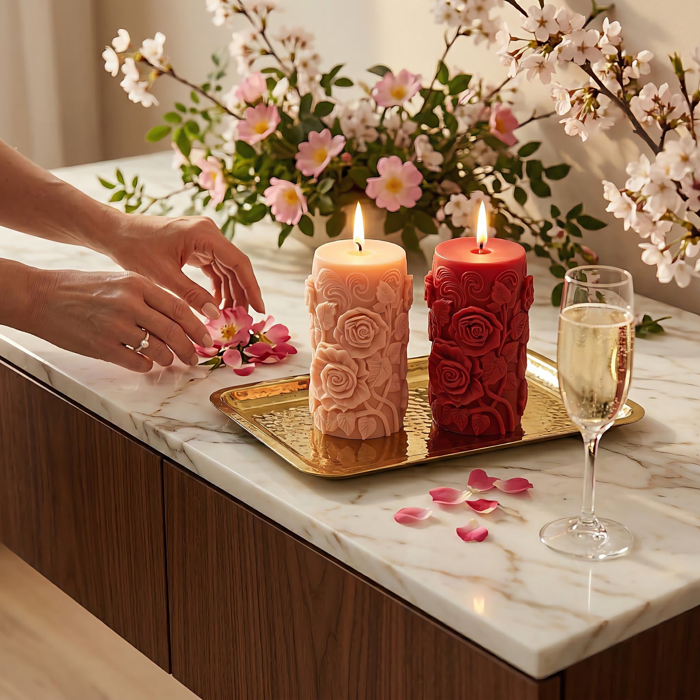 Wild Roses Scented Candle Accord 3