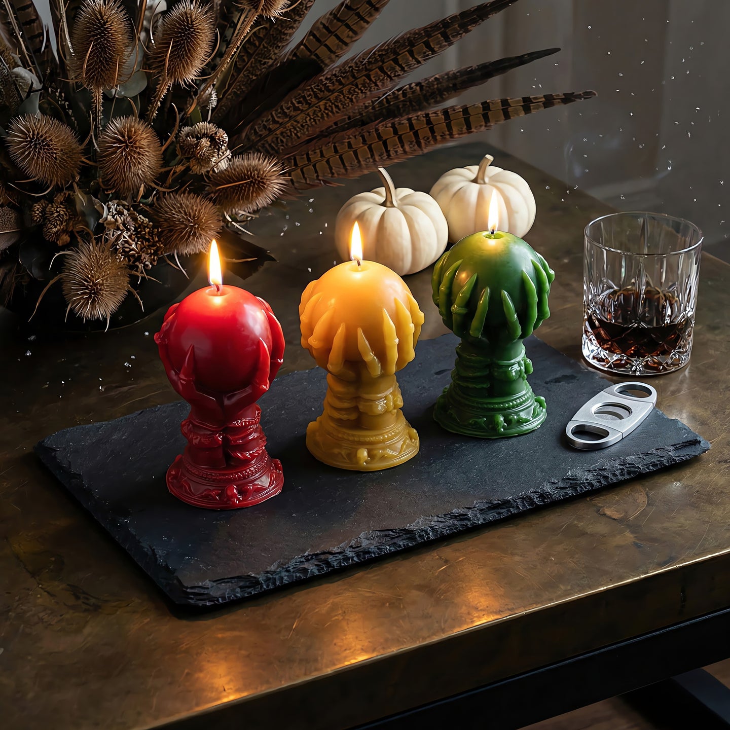 Witchs Globe Beeswax Candle Accord 3