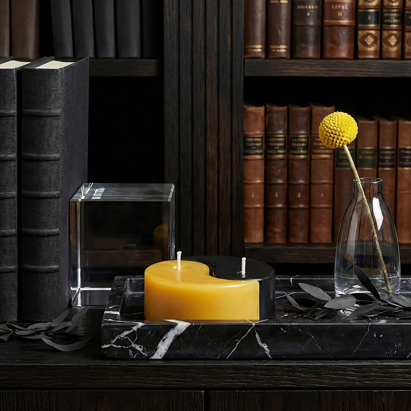 Yin Yang Bienenwachskerze Set Akkord 2